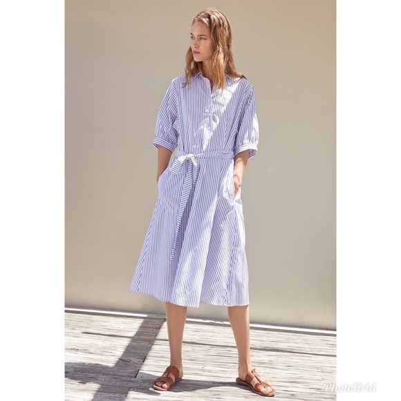 Velvet by Graham & Spencer Dresses & Skirts - Velvet Penelope Cotton Stripe Shirt Dress